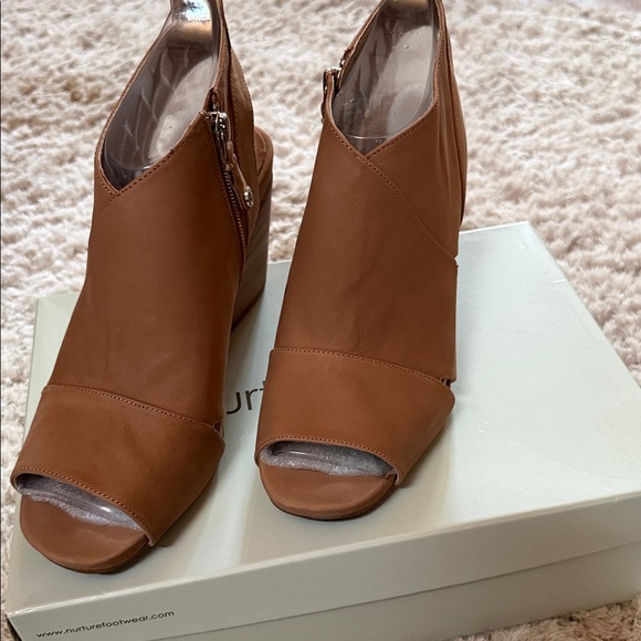 Nurture by Lamaze Women's Brown Peep-Toe Heel - Picture 3 of 6